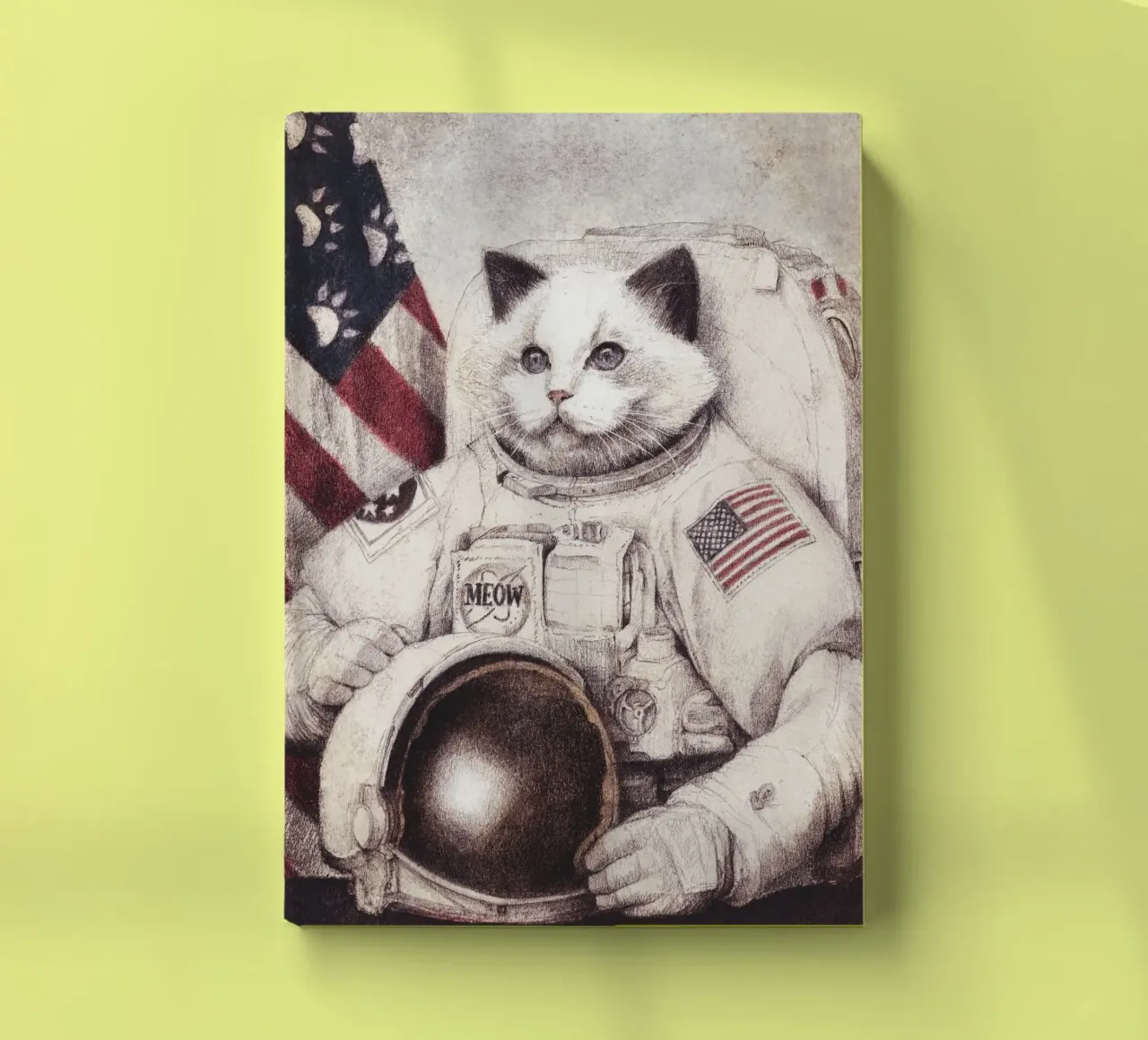 Meow Out of Space - Cosmic Cat Adventures notebook by mikekoubou