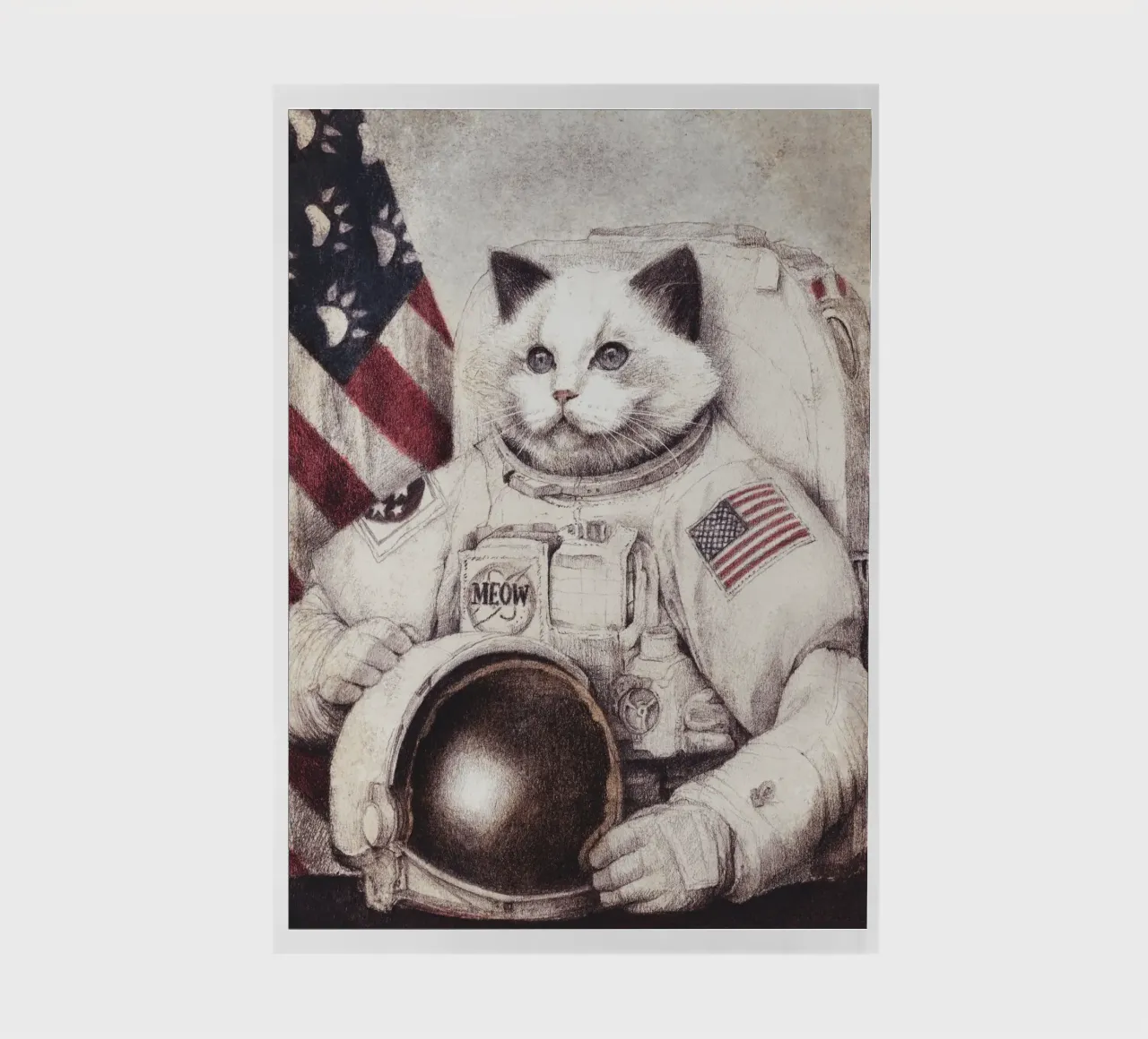 Meow Out of Space - Cosmic Cat Adventures notebook by mikekoubou