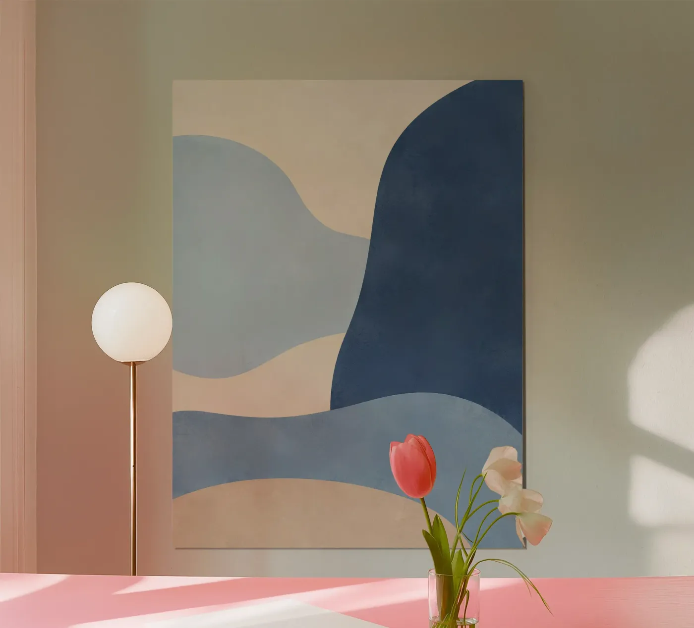 Waves blue poster by Artdesignstudio