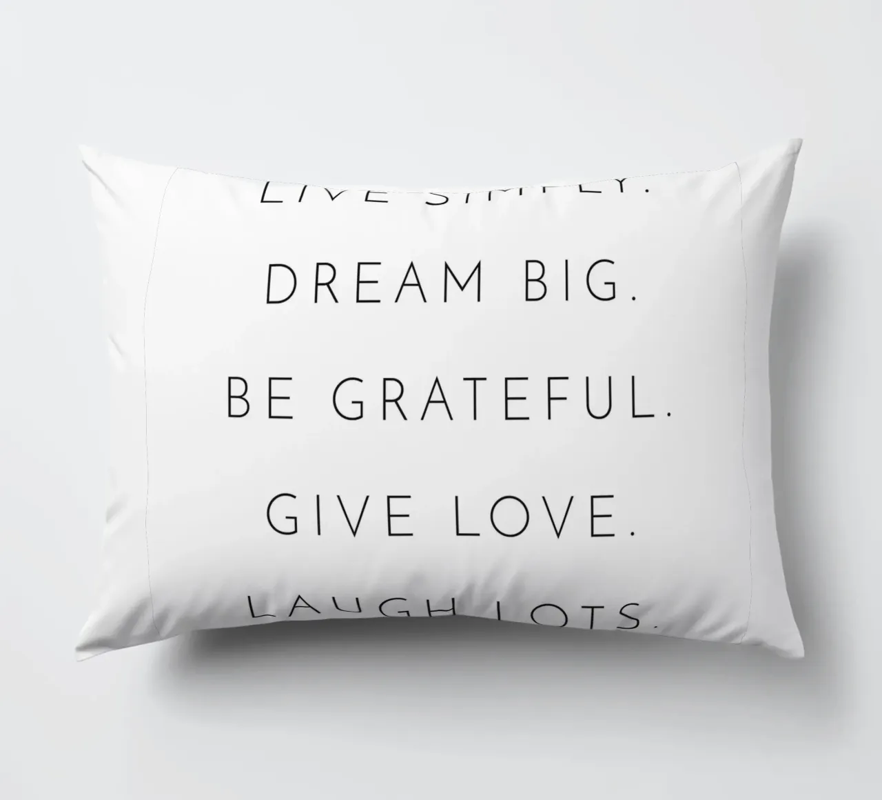 Live Simply - Ispirazione di design minimalista cuscino da Whole©