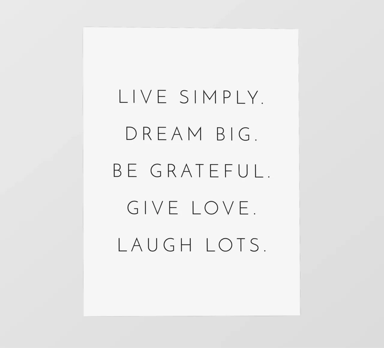Live Simply - Inspiring minimalist design photo wallpaper by Whole©