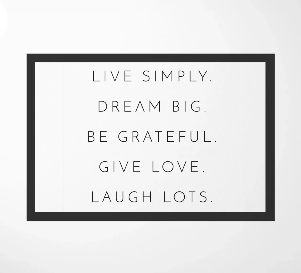 Live Simply - Ispirazione di design minimalista zerbino da Whole©