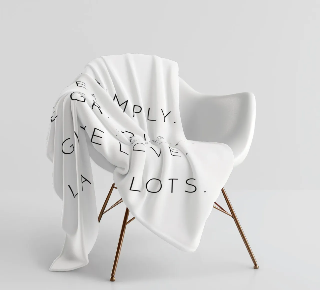 Live Simply - Ispirazione di design minimalista coperta in pile da Whole©