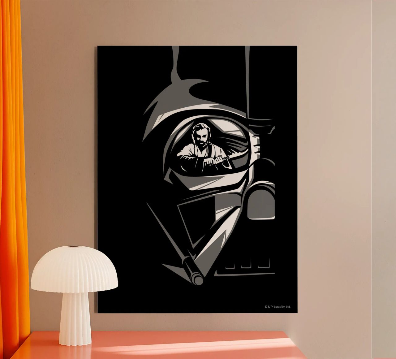 DARTH VADER vs. OBI-WAN alu-dibond by Star Wars