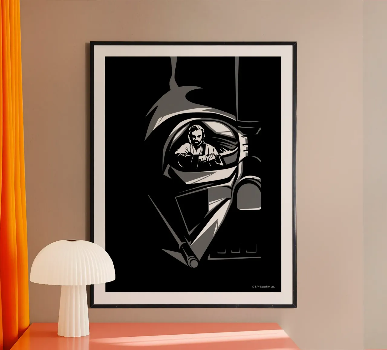 DARTH VADER vs. OBI-WAN carta hahnemühle da Star Wars