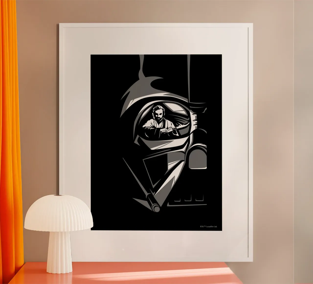 DARTH VADER vs. OBI-WAN carta hahnemühle da Star Wars