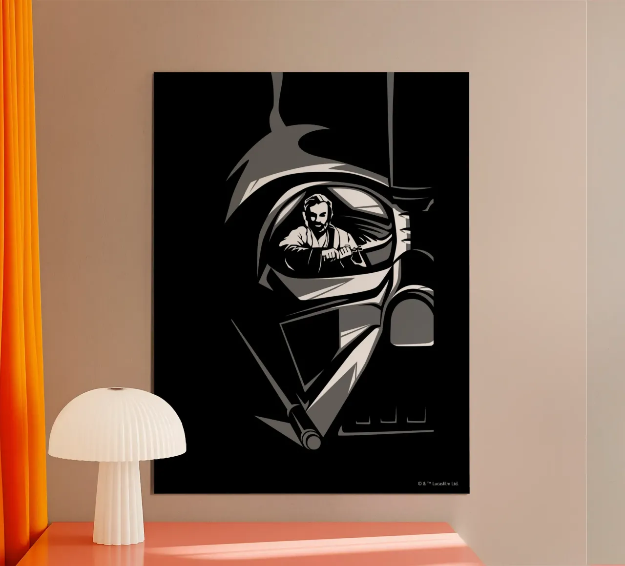 DARTH VADER vs. OBI-WAN carta hahnemühle da Star Wars