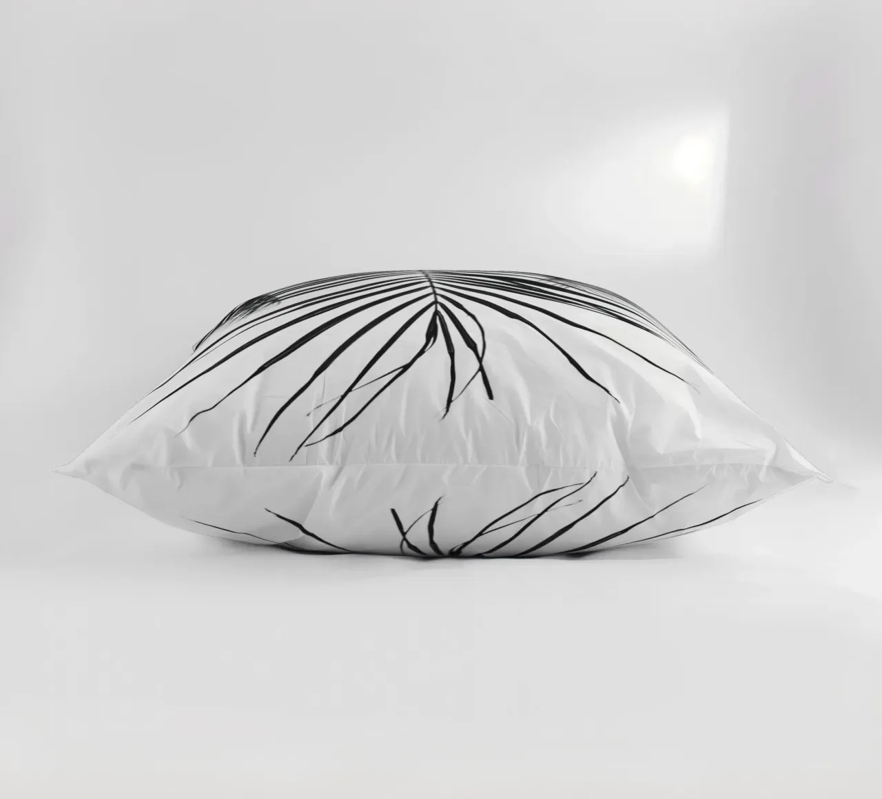 Foglia tropicale - Monochromes Palmenblatt Design cuscino da Whole©