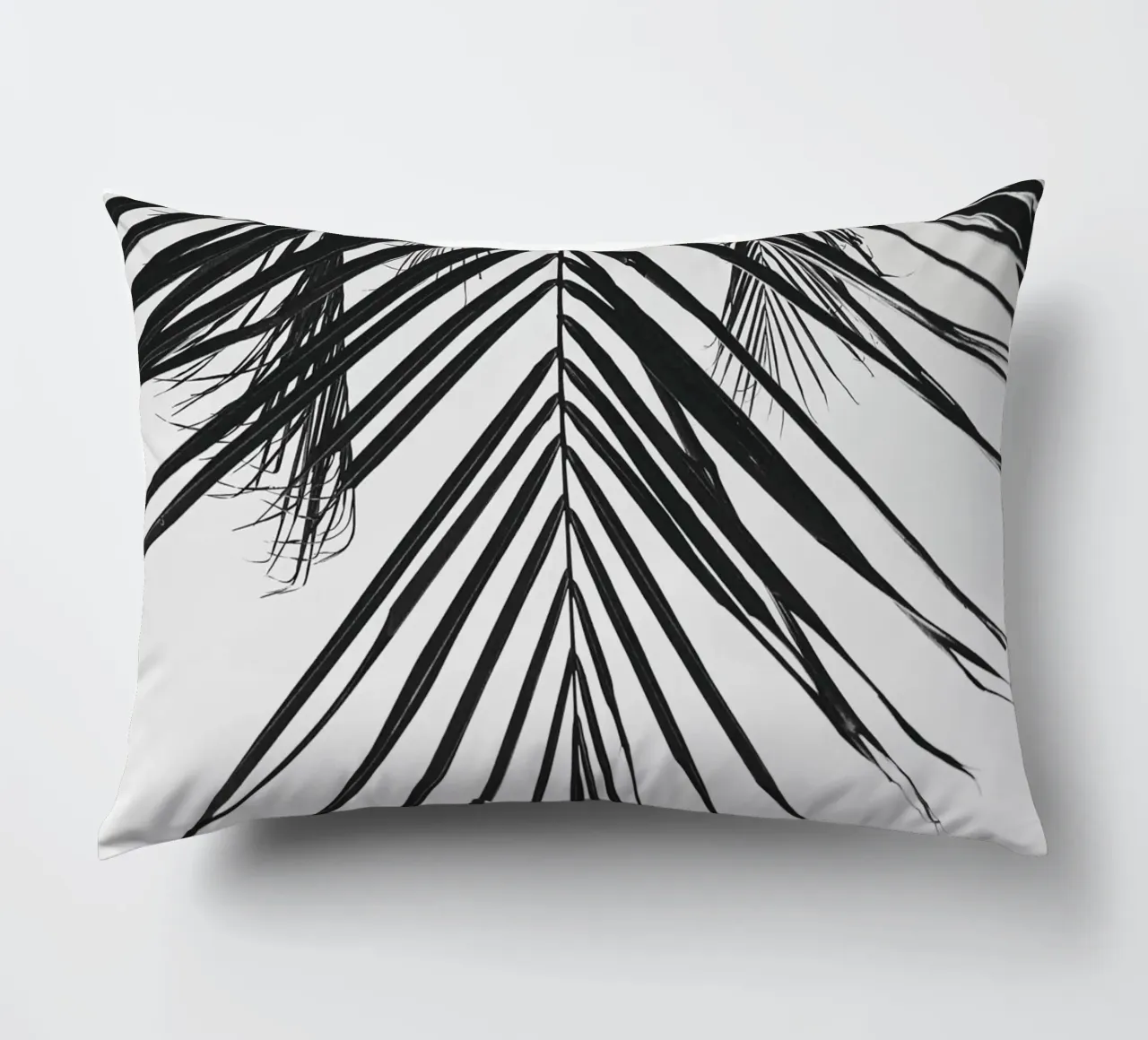 Foglia tropicale - Monochromes Palmenblatt Design cuscino da Whole©
