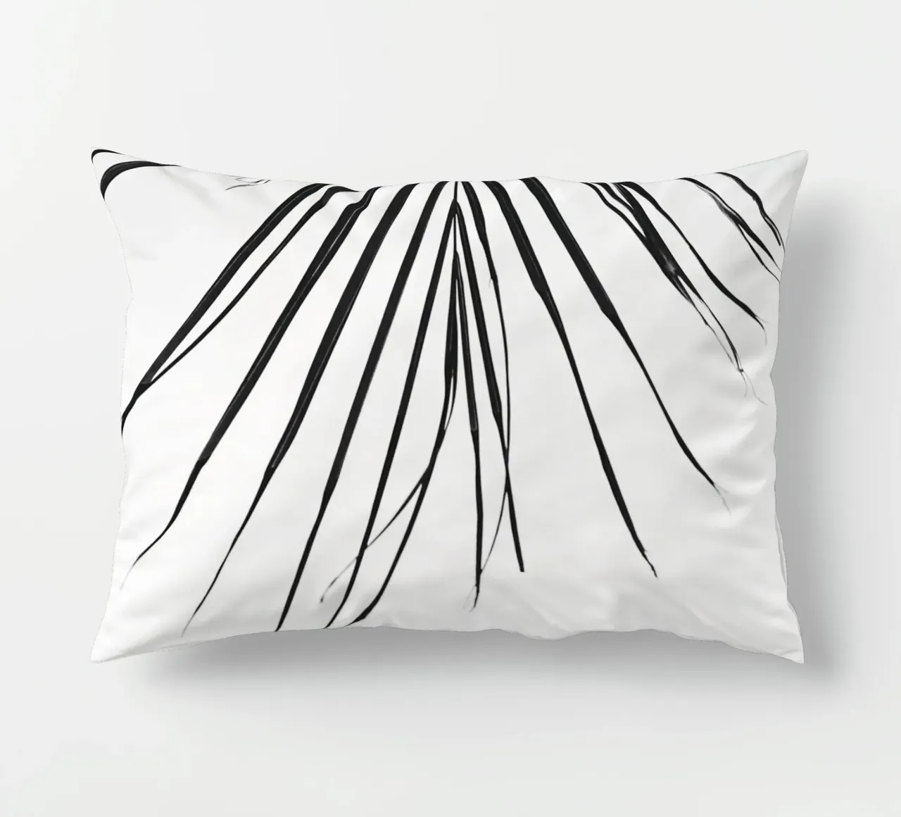 Foglia tropicale - Monochromes Palmenblatt Design cuscino da Whole©