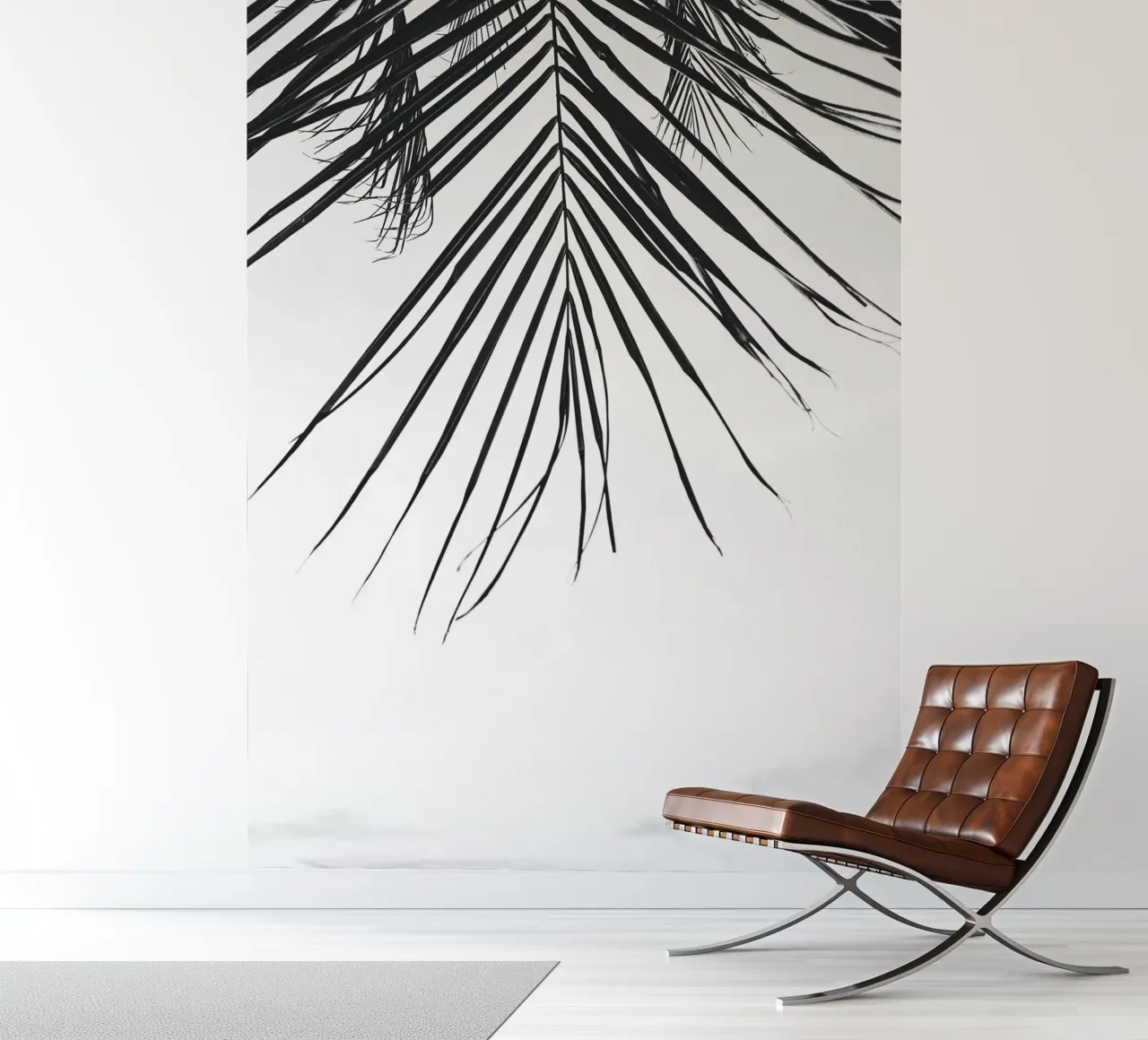 Tropical Leaf – Monochromes Palmenblatt Design photo wallpaper by Whole©