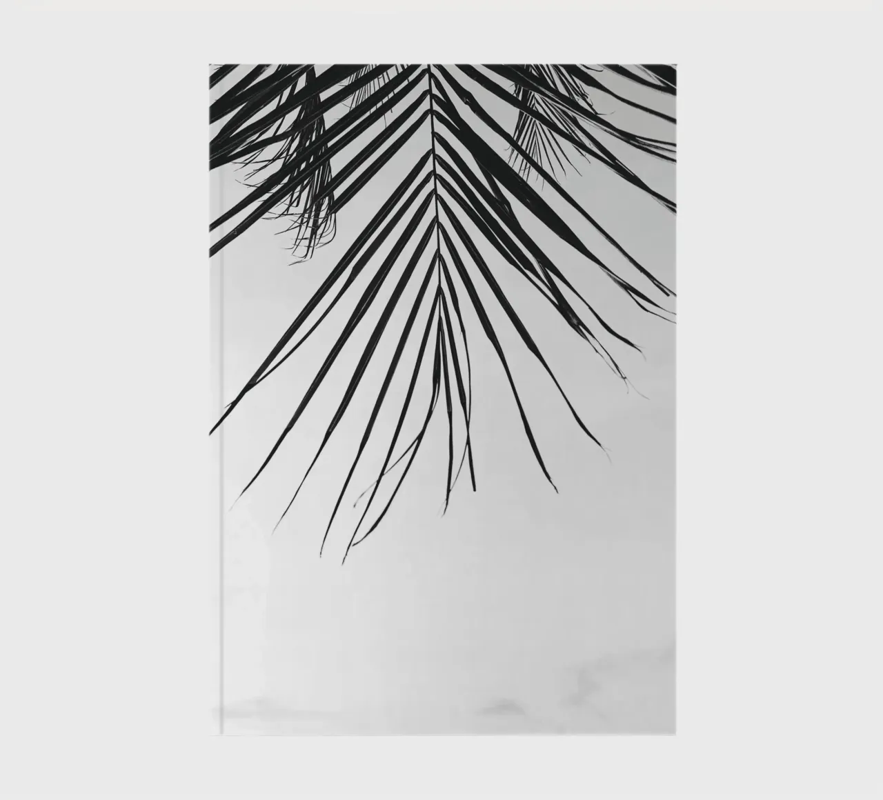 Tropical Leaf – Monochromes Palmenblatt Design notebook by Whole©
