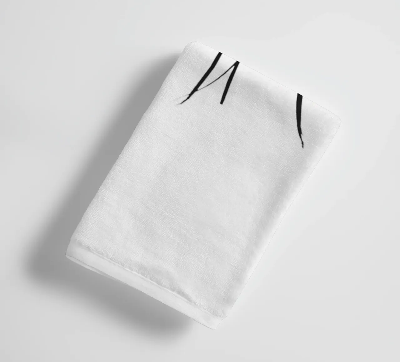 Foglia tropicale - Monochromes Palmenblatt Design asciugamano da bagno da Whole©