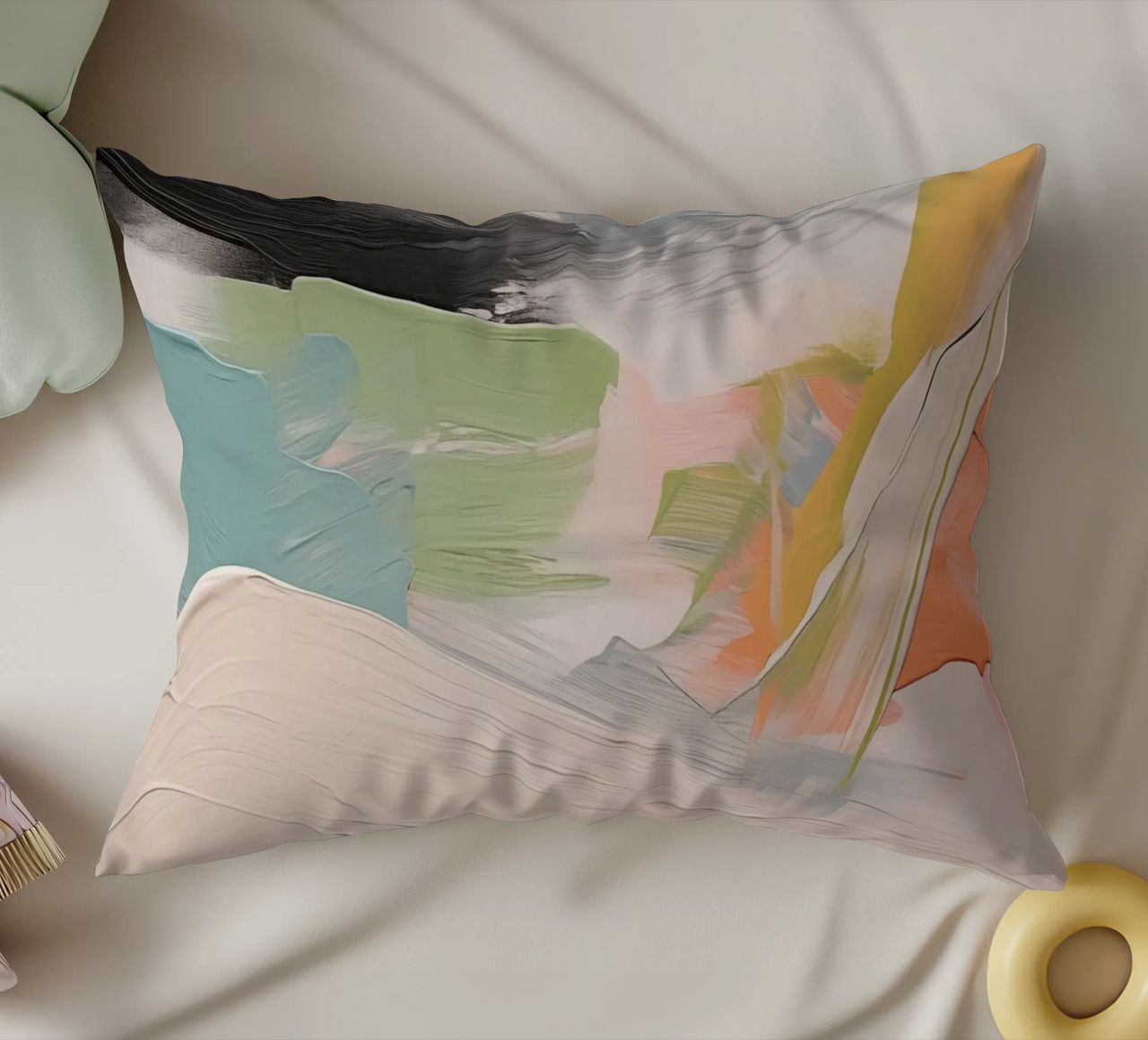 Boho Artistic 1 Texture 1 cuscino da Boho Print Collection