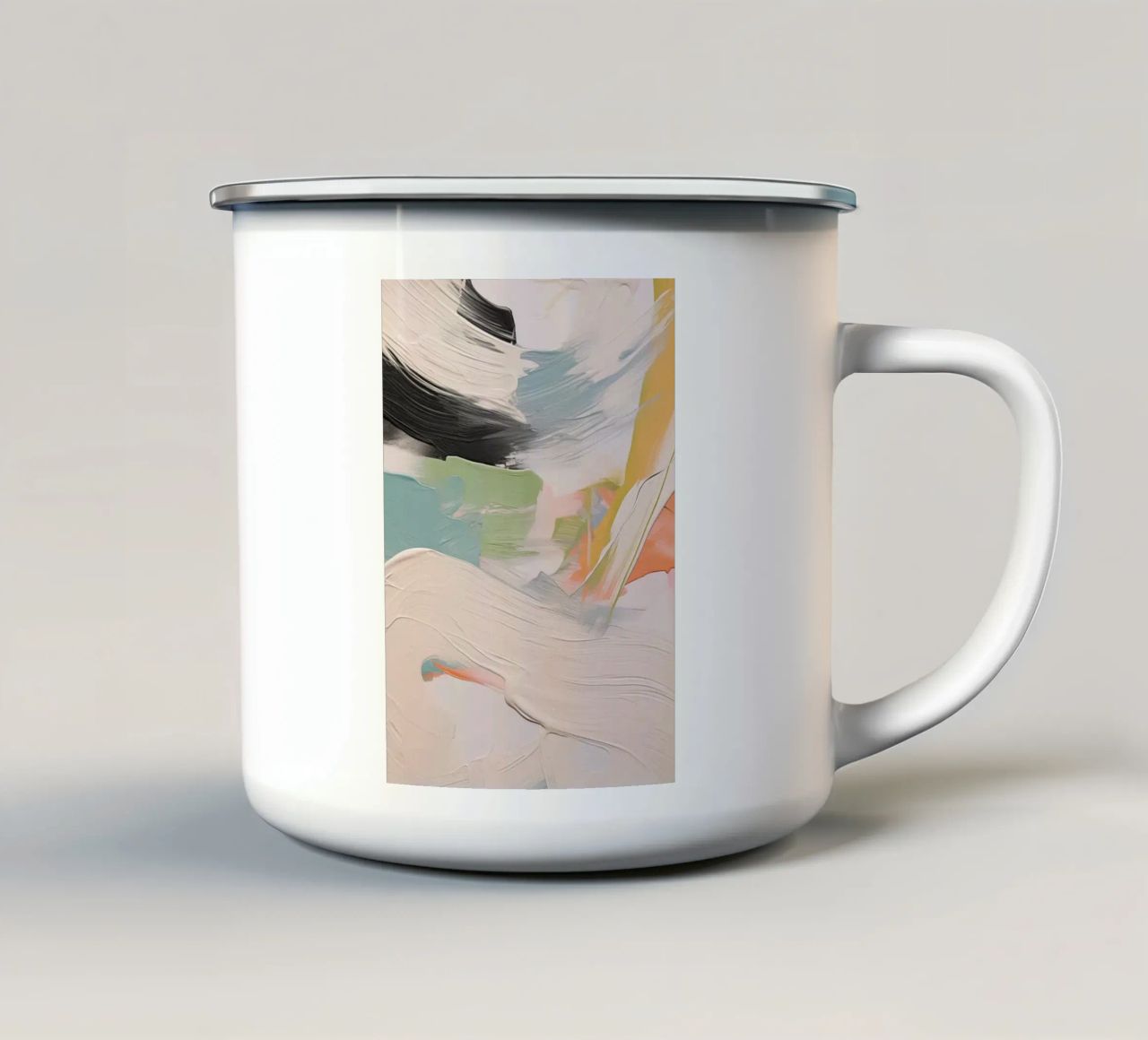 Boho Artistic 1 Texture 1 tazza in smalto da Boho Print Collection