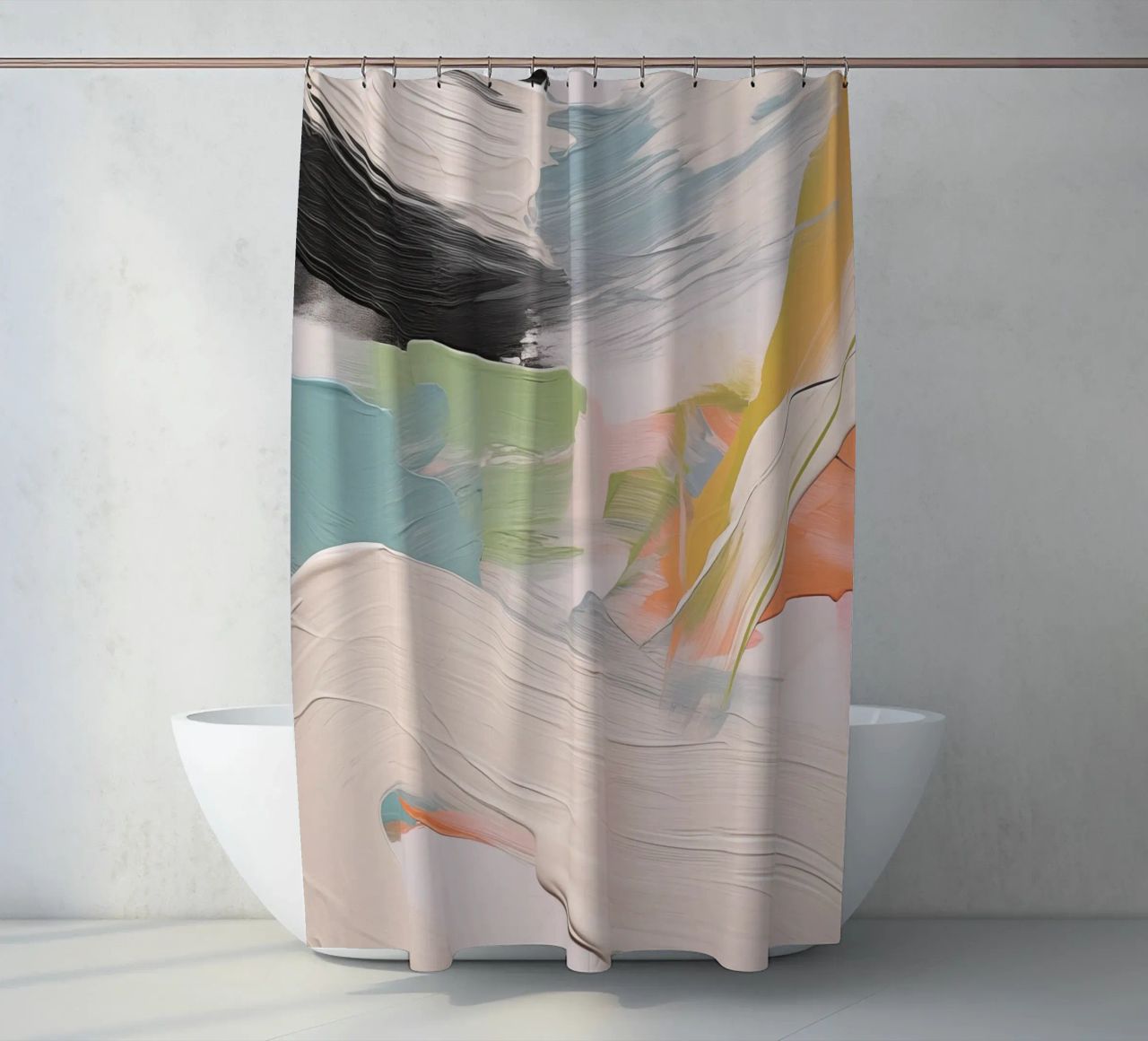 Boho Artistic 1 Texture 1 tenda da doccia da Boho Print Collection