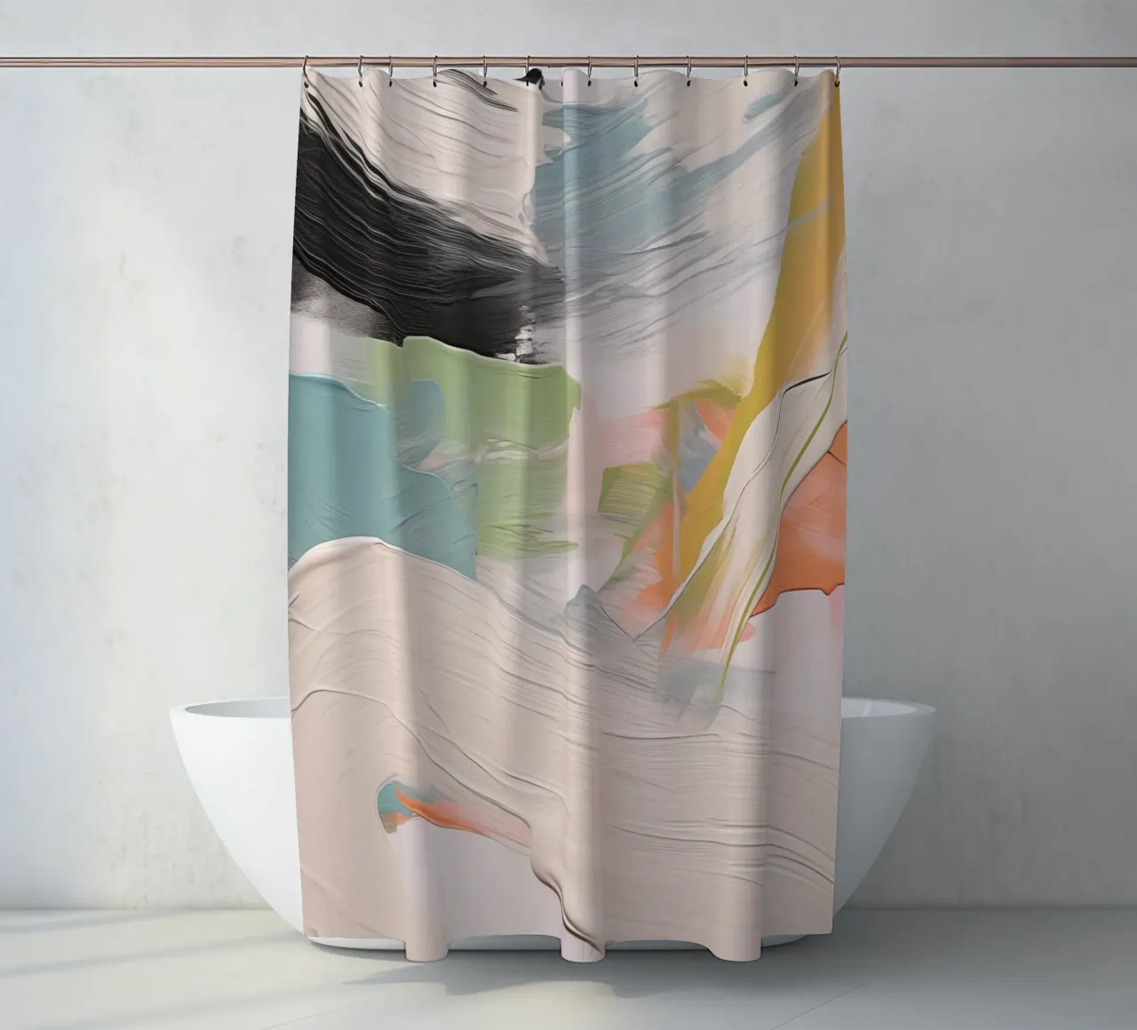 Boho Artistic 1 Texture 1 Duschvorhang von Boho Print Collection