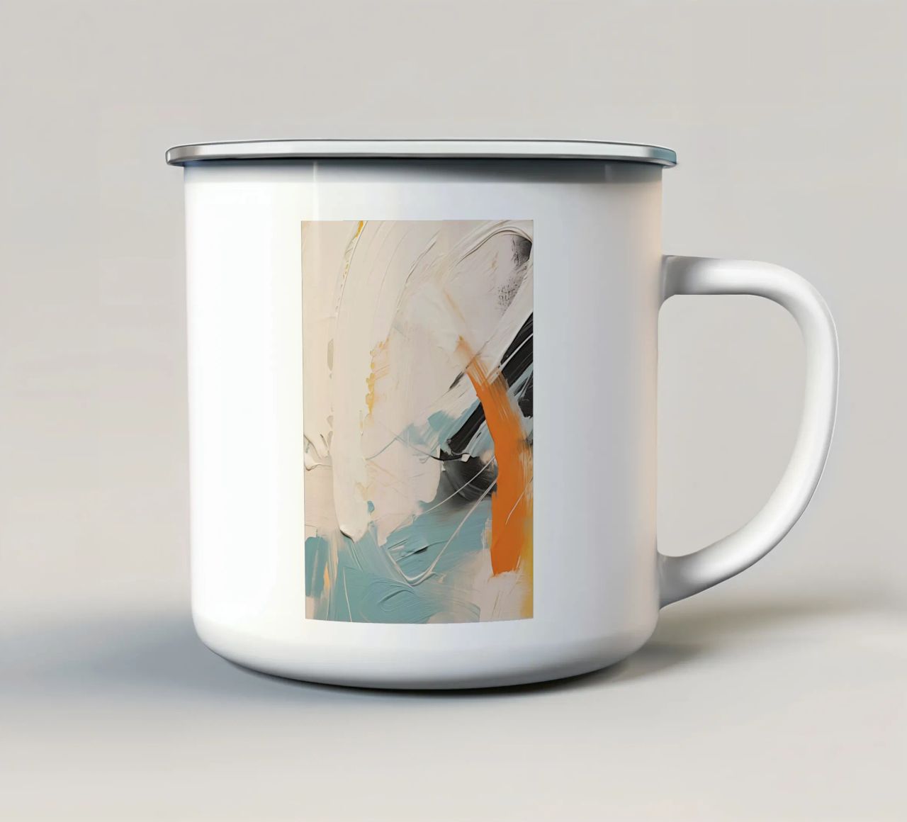 Boho Artistic 1 Texture 2 tazza in smalto da Boho Print Collection