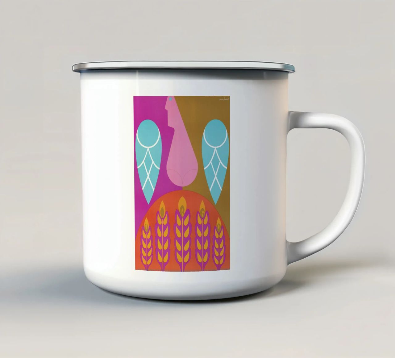 Virgo tazza in smalto da Simboli Design