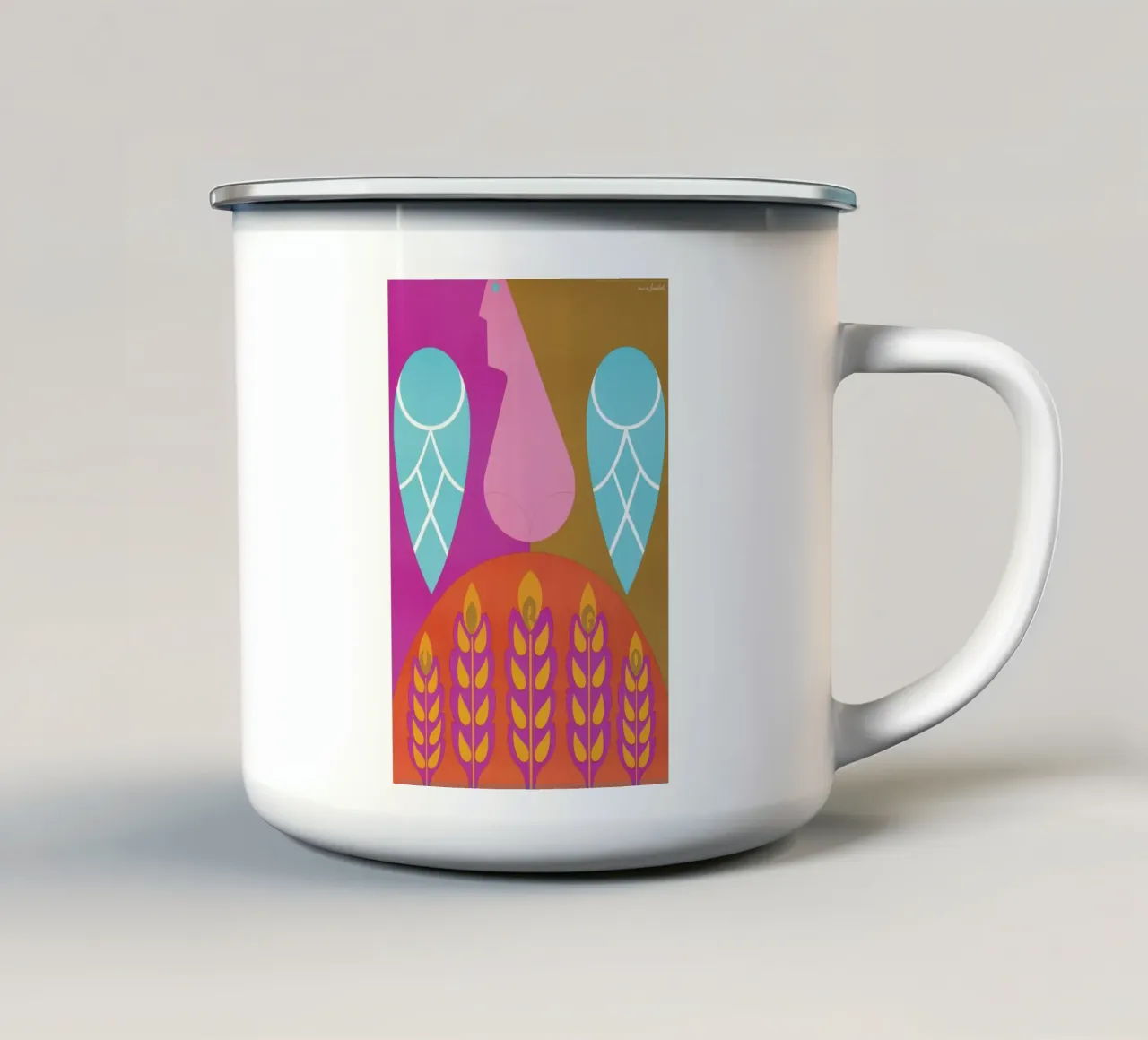 Virgo enamel mug by Simboli Design