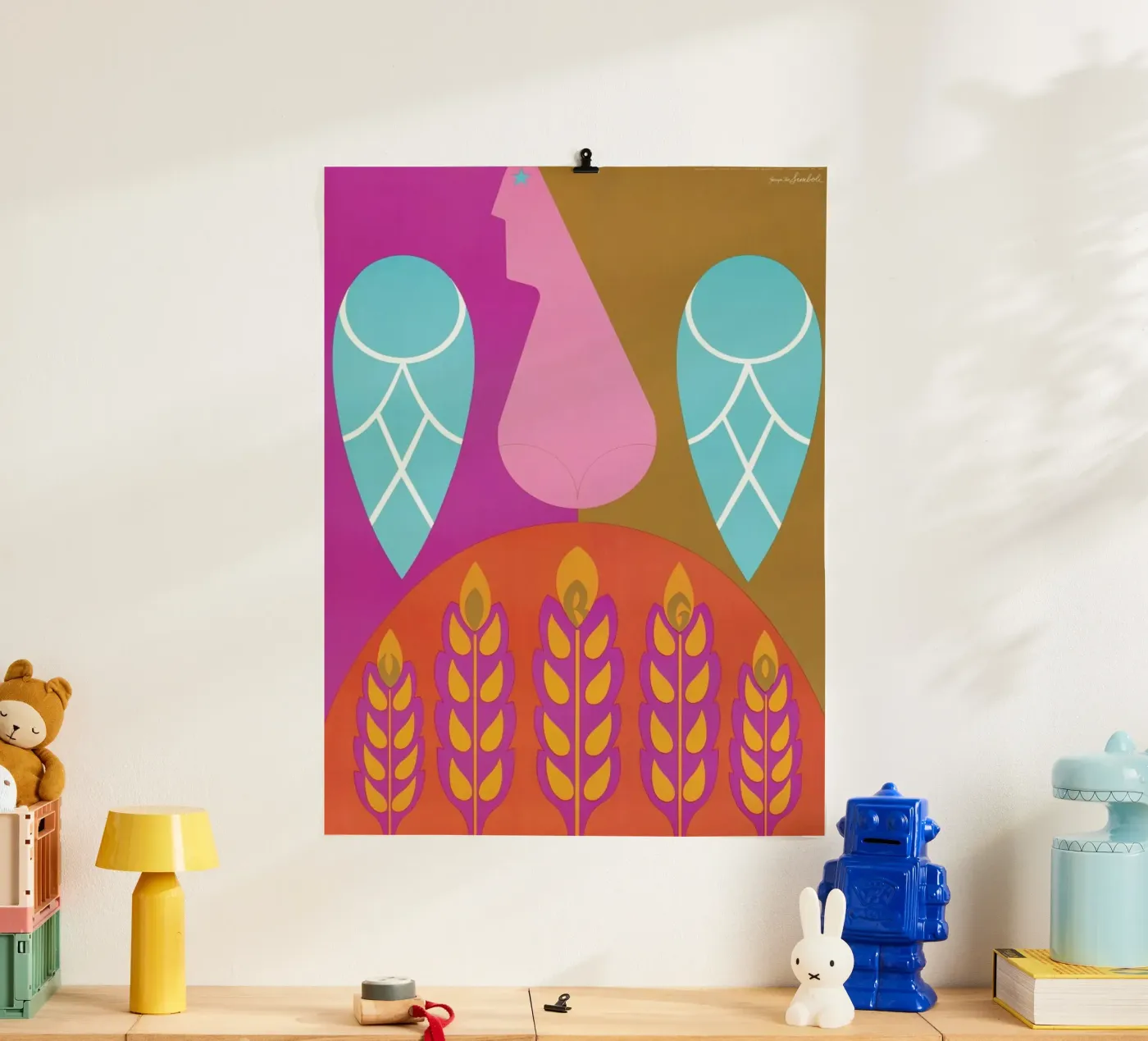 Virgo poster van Simboli Design