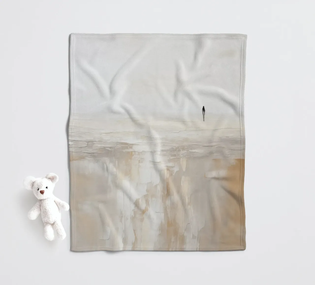 Boho Artistic 1 Texture 3 coperta in pile da Boho Print Collection