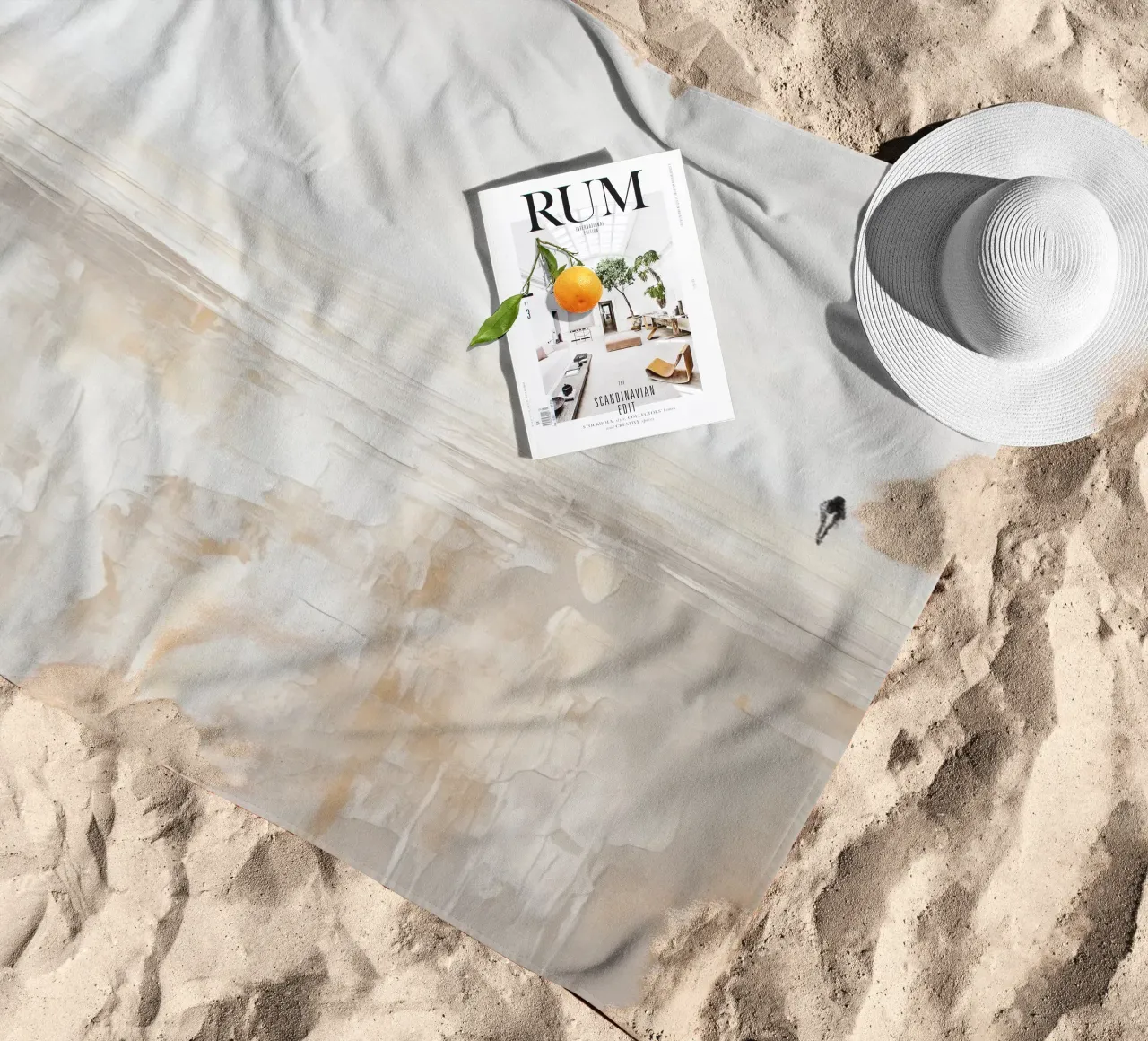 Boho Artistic 1 Texture 3 telo mare da Boho Print Collection