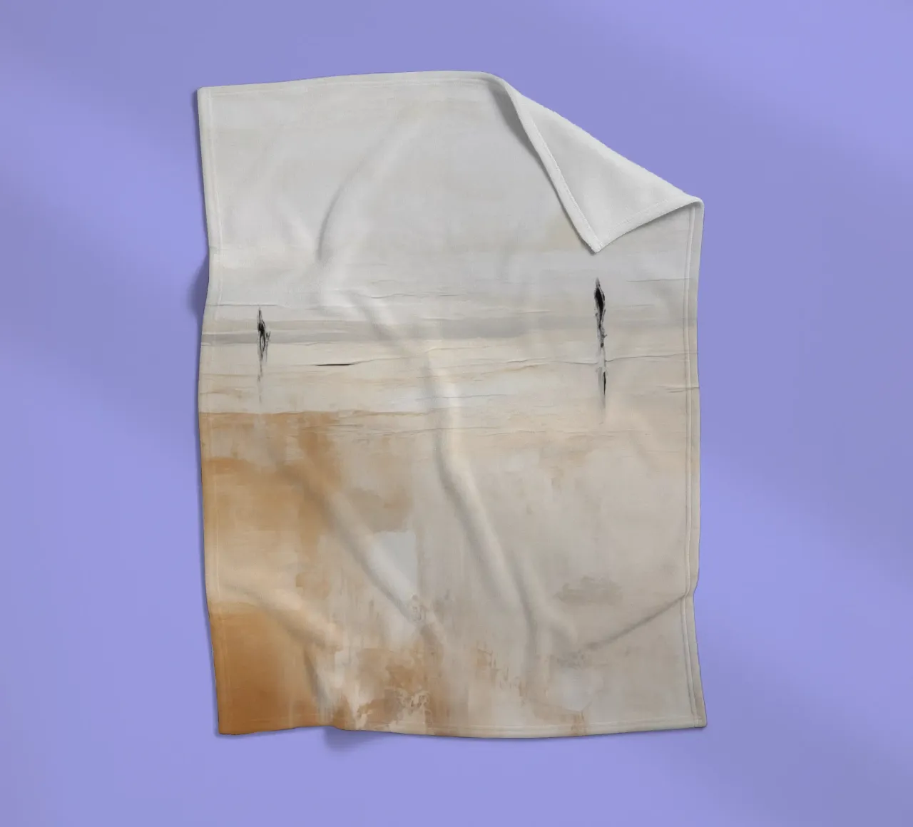 Boho Artistic 1 Texture 4 coperta in pile da Boho Print Collection