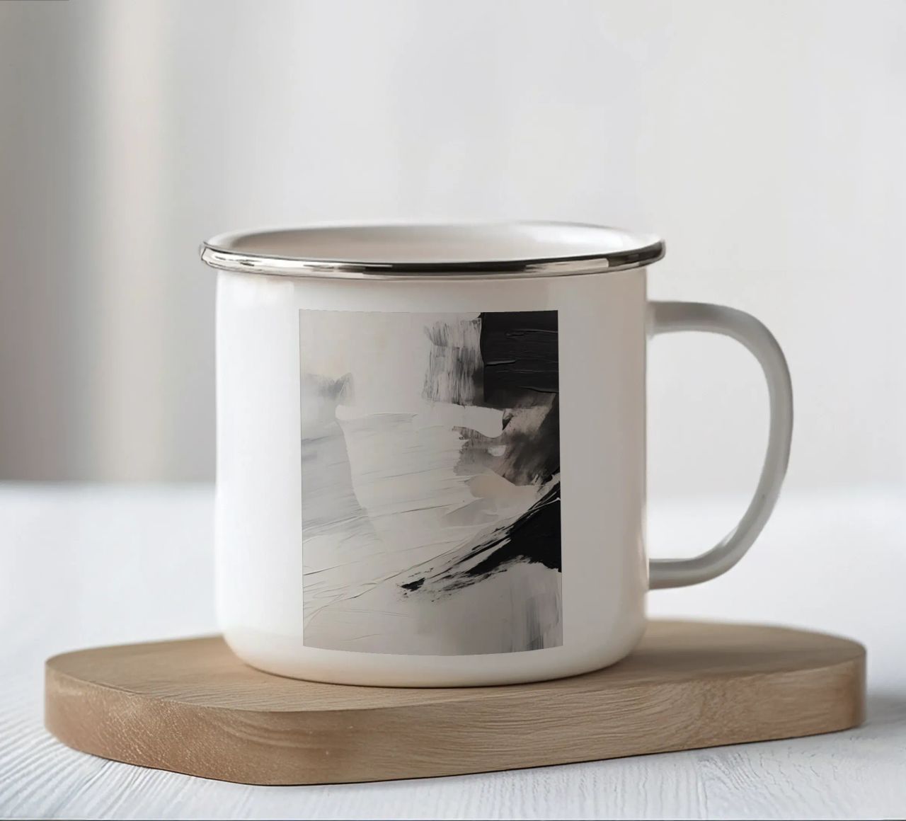Boho Artistic 2 Texture 1 tazza in smalto da Boho Print Collection