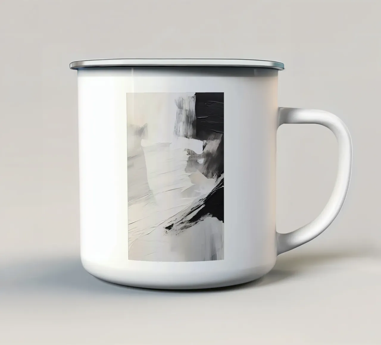 Boho Artistic 2 Texture 1 Emaille Tasse von Boho Print Collection