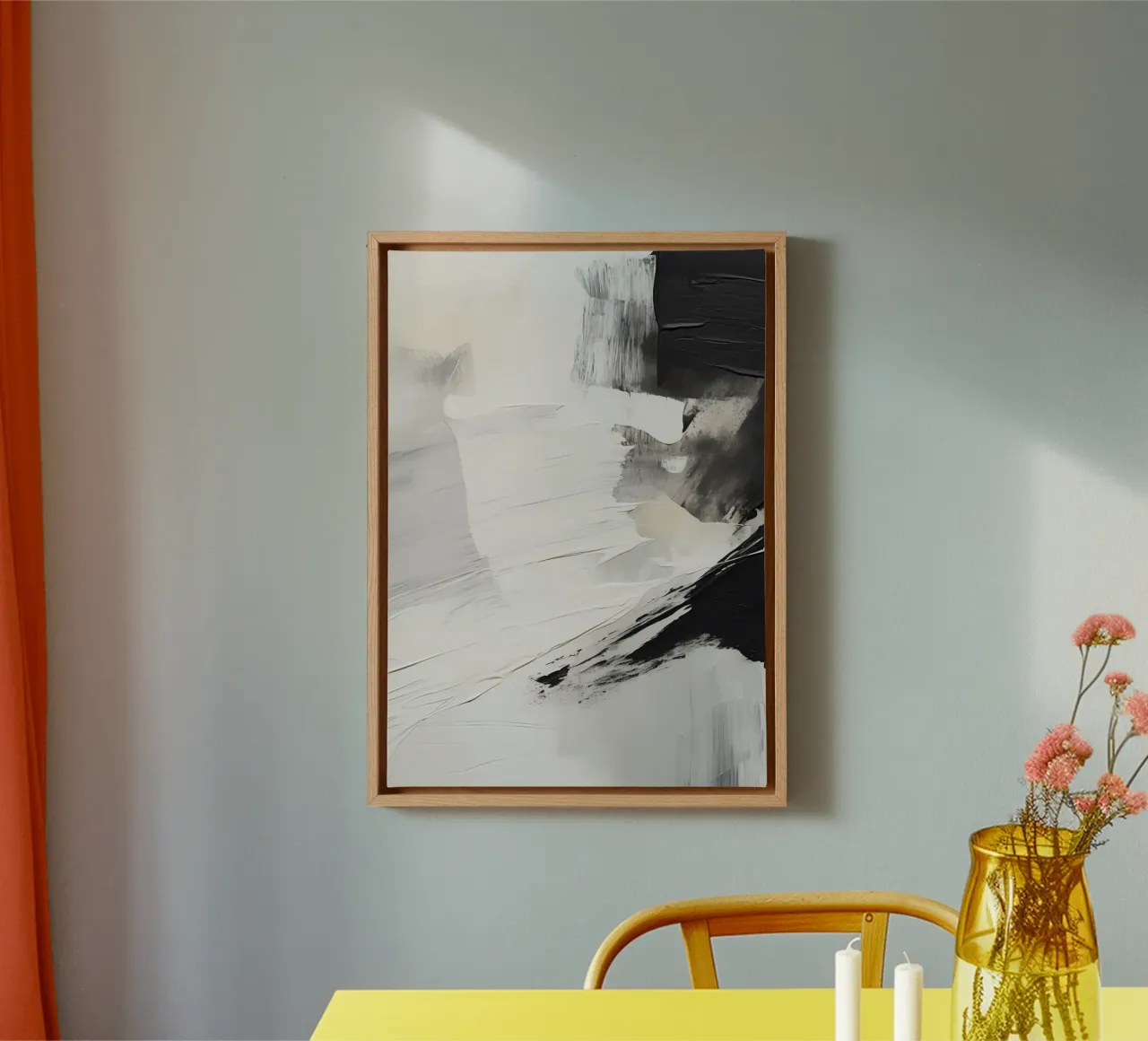 Boho Artistic 2 Texture 1 tela con Cornice a cassetta da Boho Print Collection