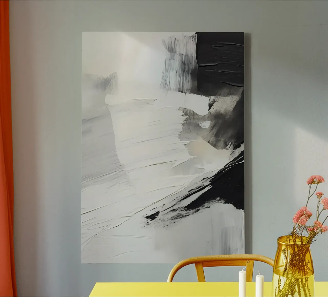 Boho Artistic 2 Texture 1 tela con Cornice a cassetta da Boho Print Collection