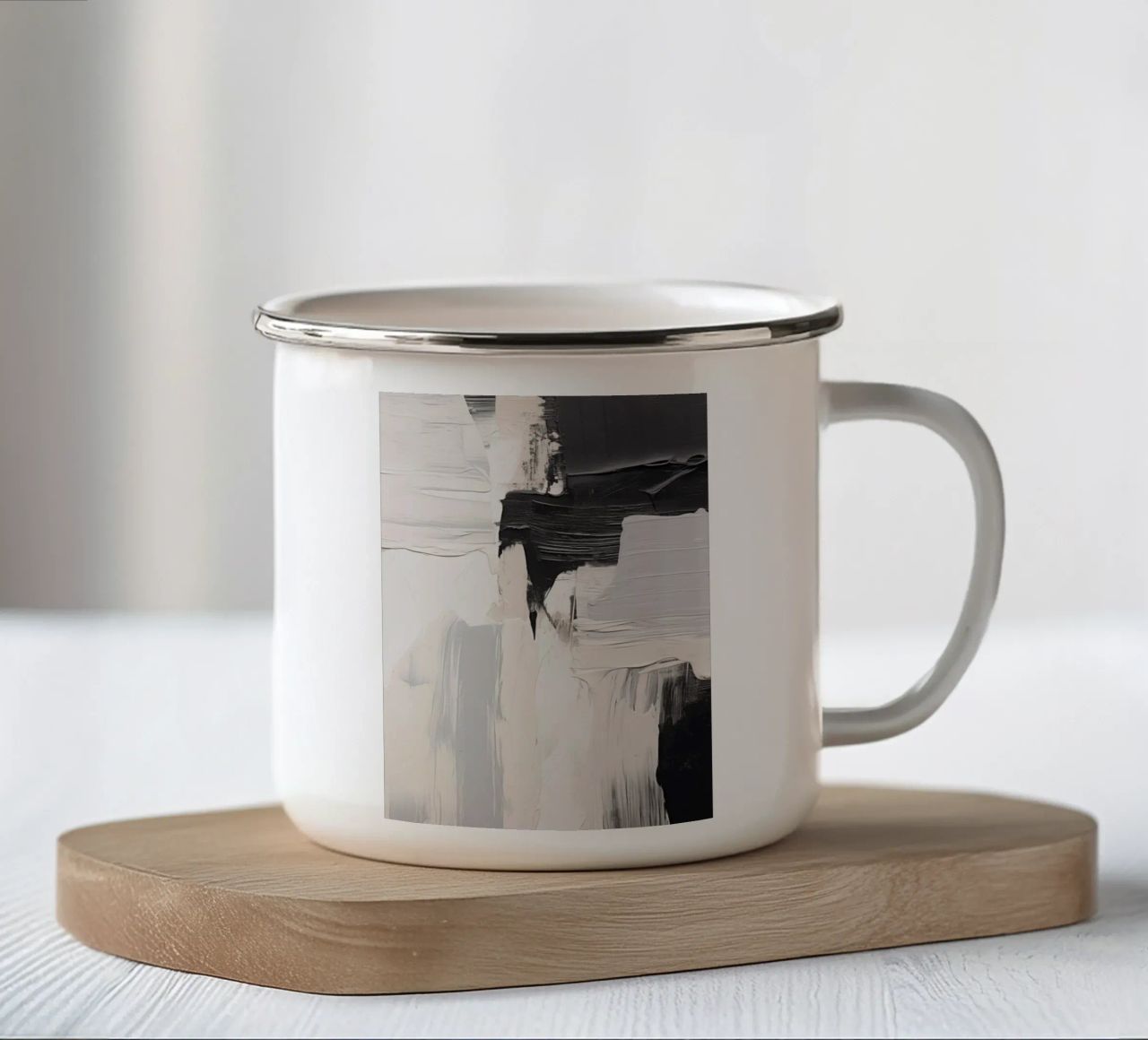 Boho Artistic 2 Texture 2 tazza in smalto da Boho Print Collection