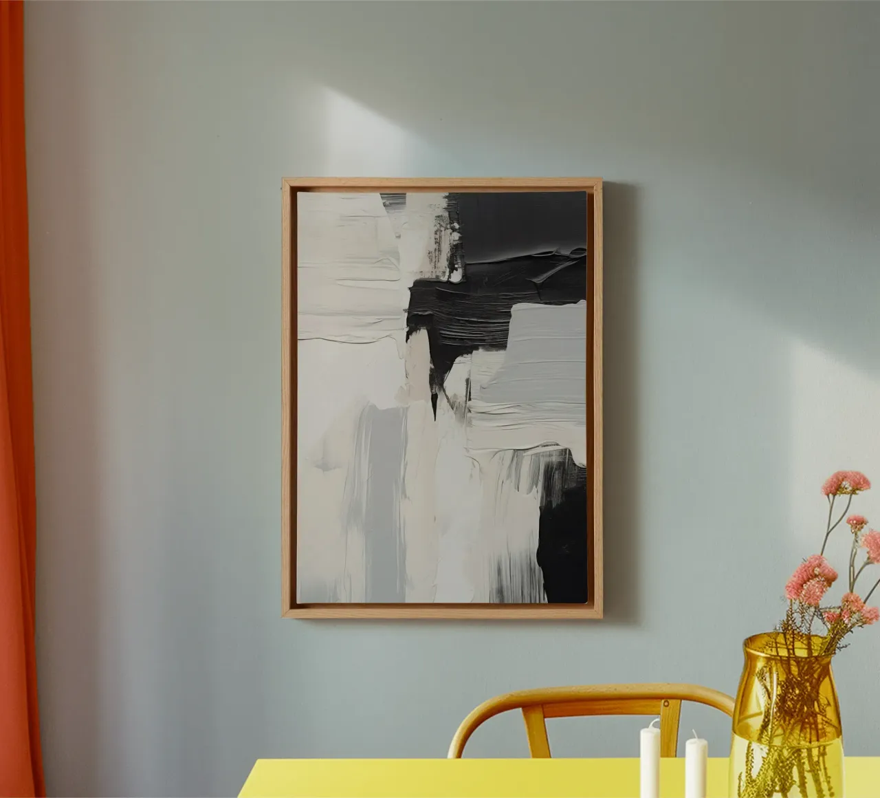 Boho Artistic 2 Texture 2 Leinwand mit Schattenfugenrahmen von Boho Print Collection