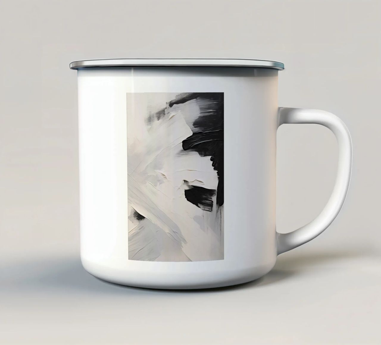 Boho Artistic 2 Texture 3 Emaille Tasse von Boho Print Collection