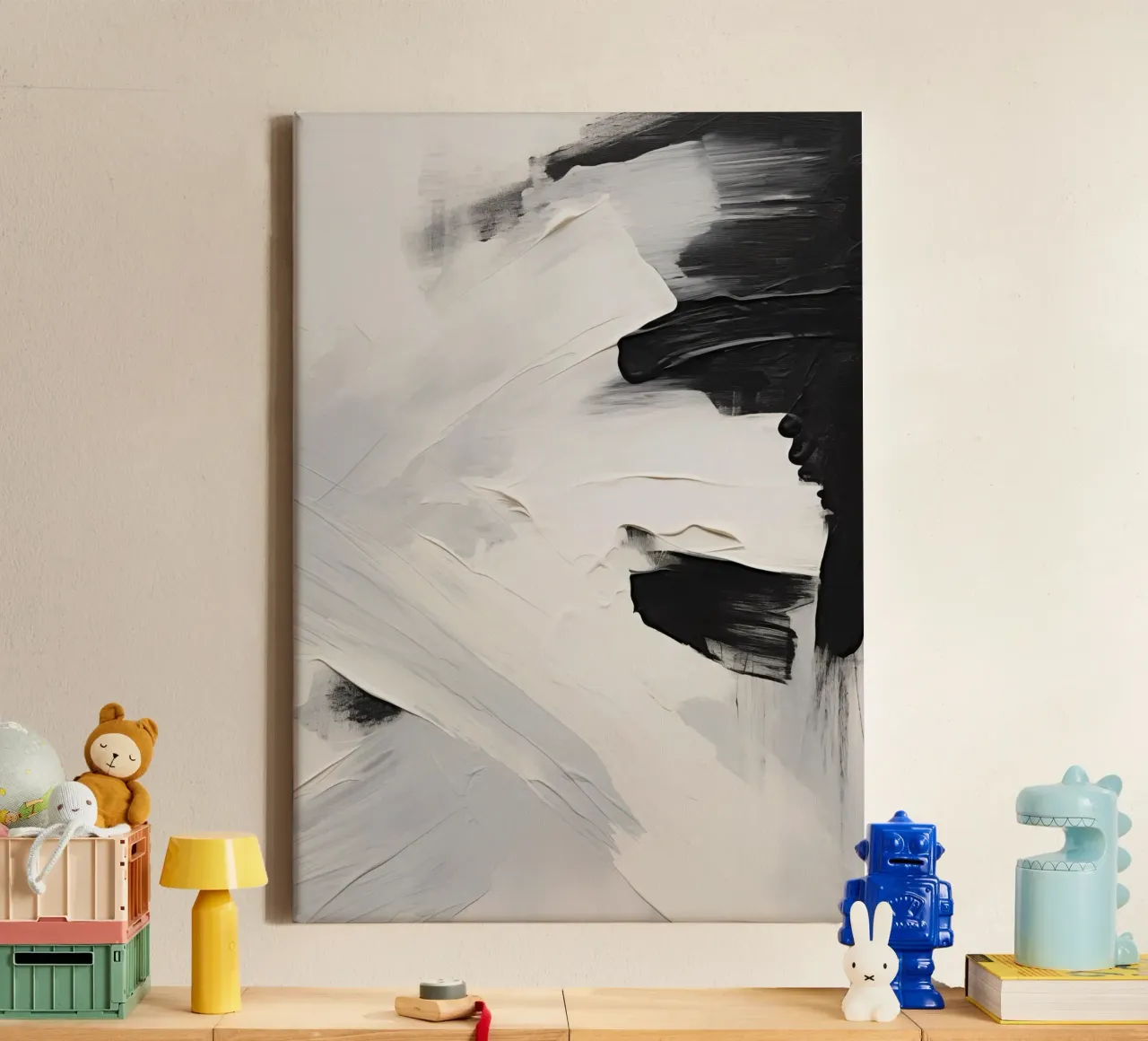 Boho Artistic 2 Texture 3 tela con Cornice a cassetta da Boho Print Collection