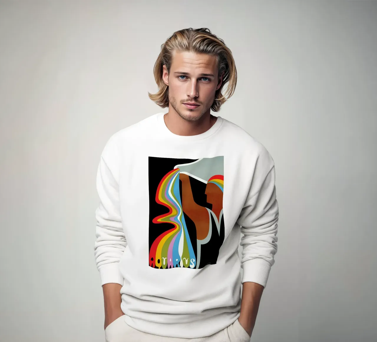 Aquarius felpa da Simboli Design