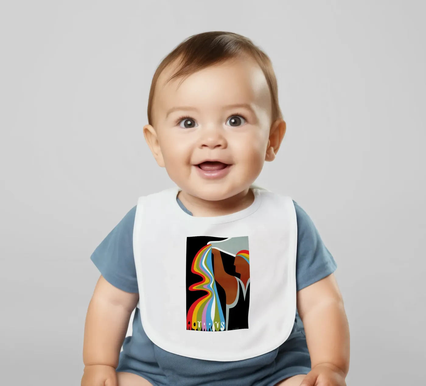Aquarius Babylätzchen von Simboli Design