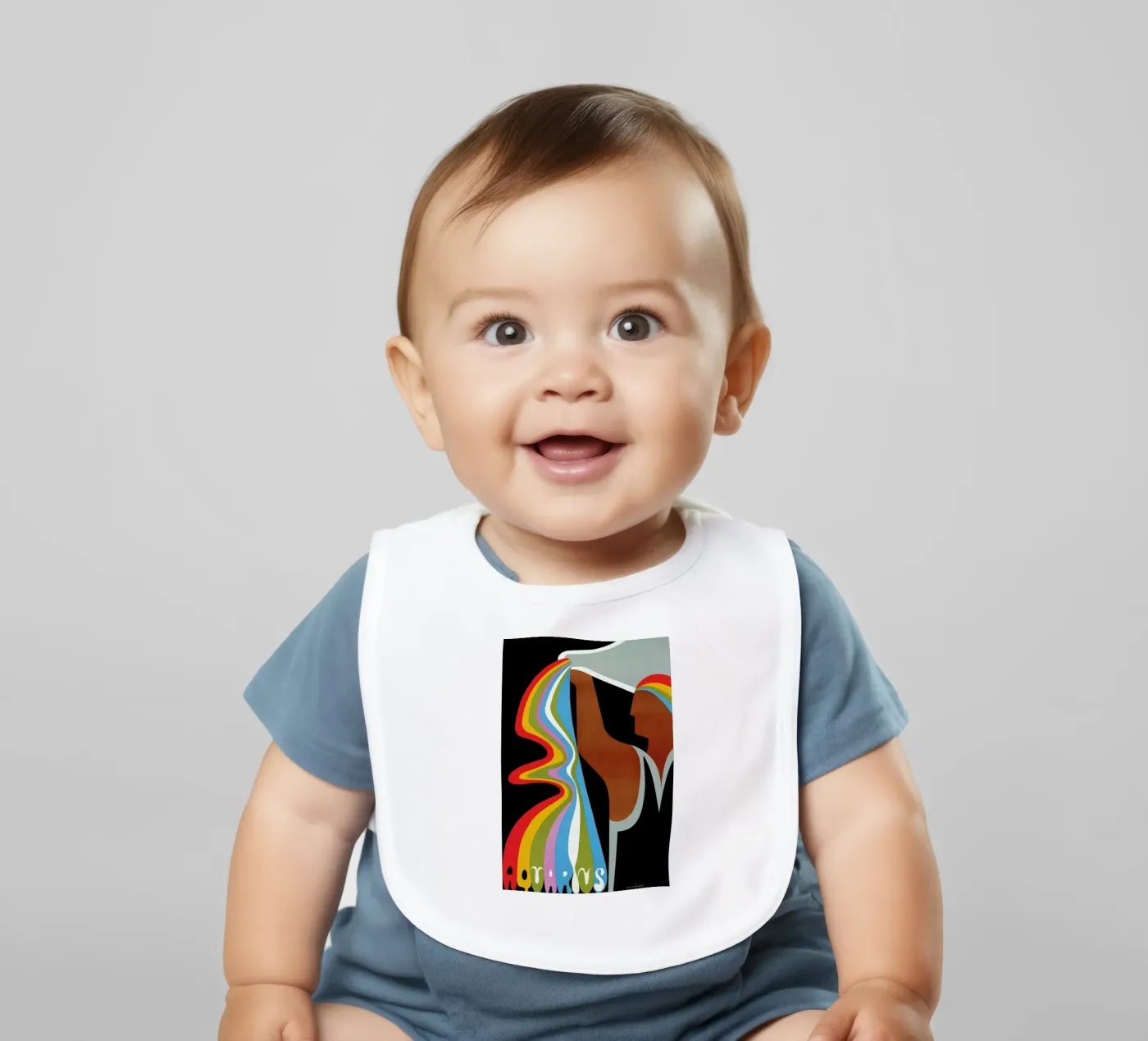 Aquarius Babylätzchen von Simboli Design