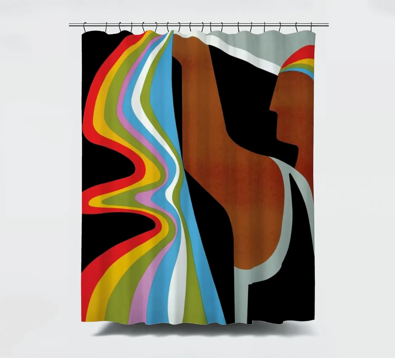 Aquarius shower curtain by Simboli Design