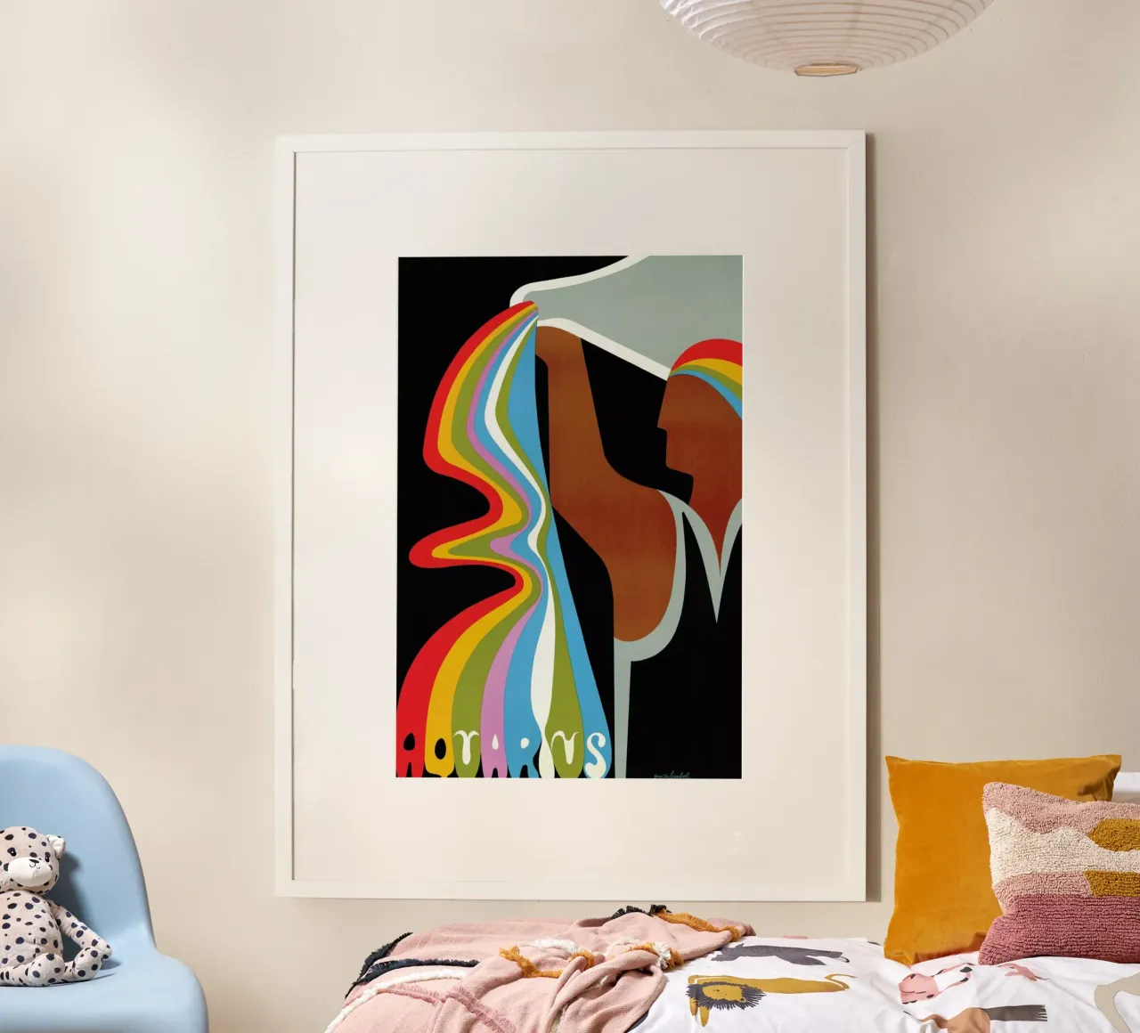 Aquarius poster de Simboli Design