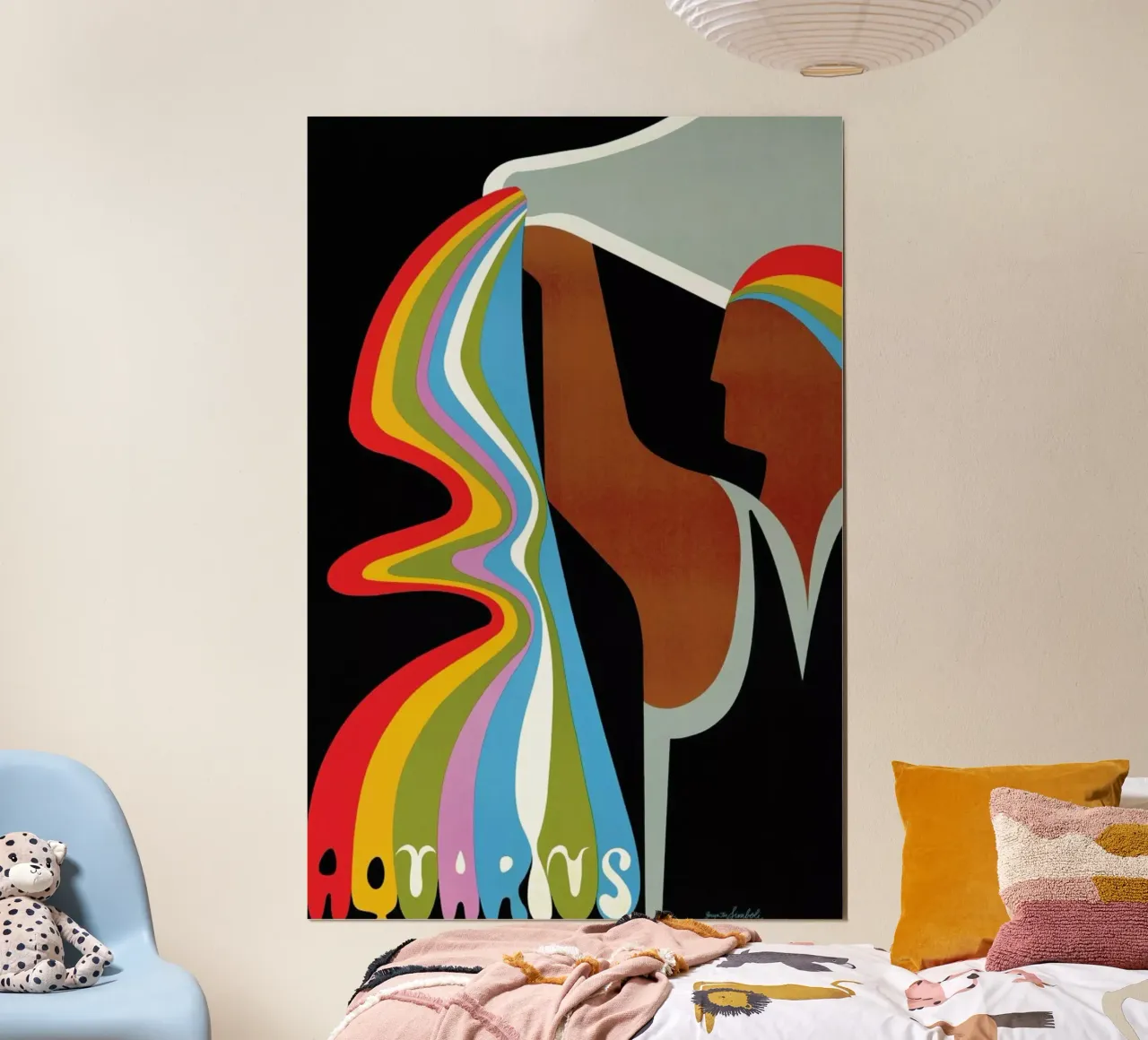 Aquarius poster de Simboli Design