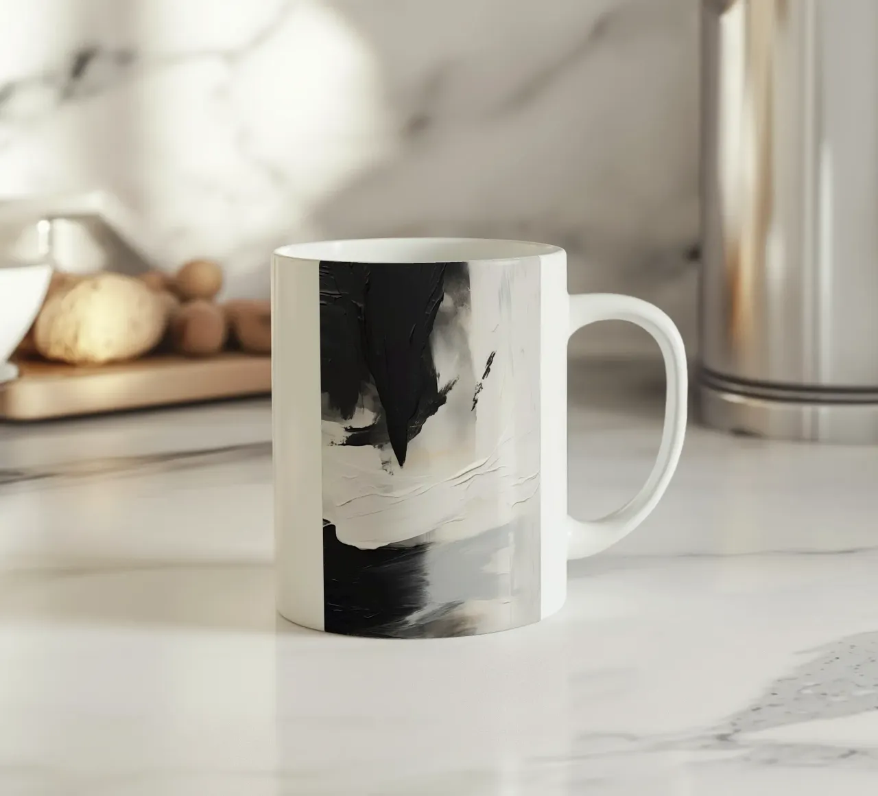 Boho Artistic 2 Texture 4 Keramik Tasse von Boho Print Collection