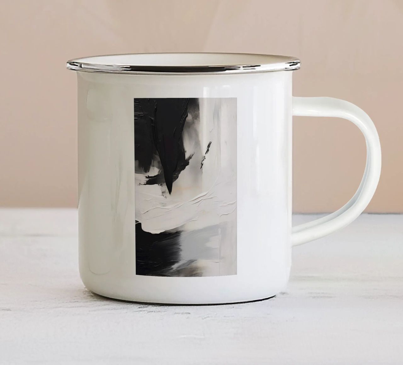 Boho Artistic 2 Texture 4 tazza in smalto da Boho Print Collection