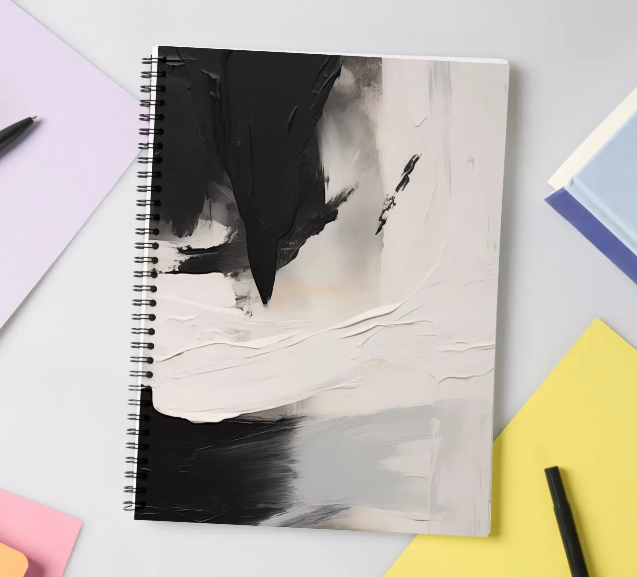 Boho Artistic 2 Texture 4 spiral notebook by Boho Print Collection