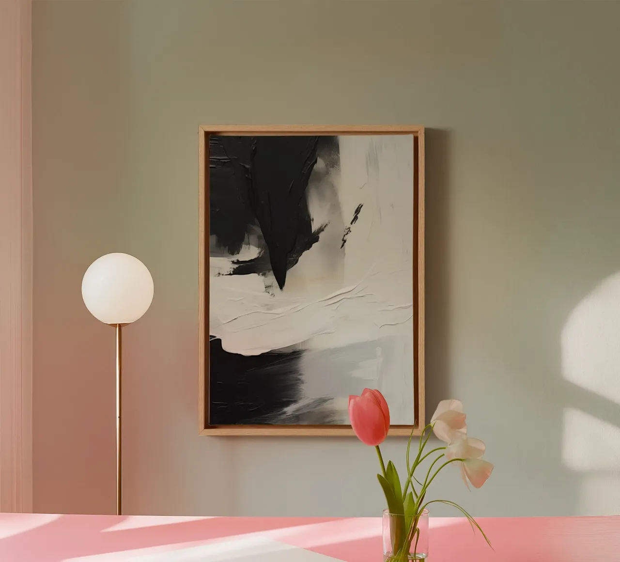 Boho Artistic 2 Texture 4 tela con Cornice a cassetta da Boho Print Collection