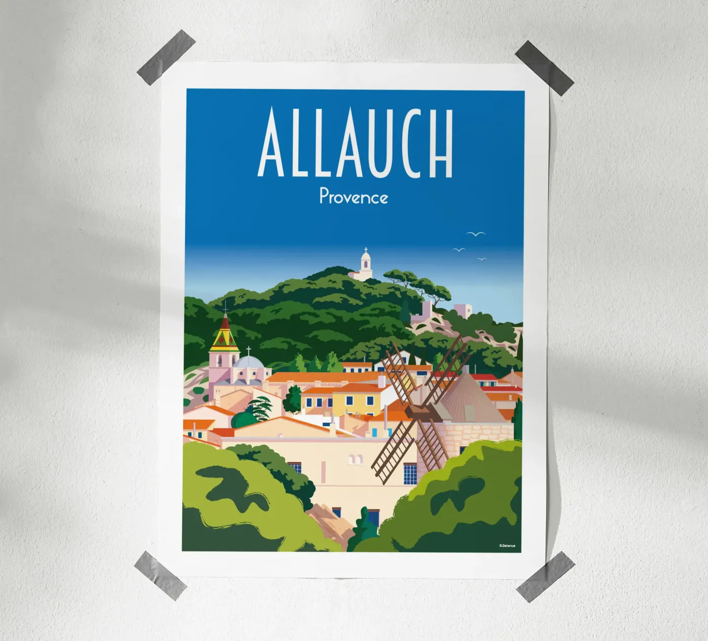 Allauch Poster von Raphaël Delerue