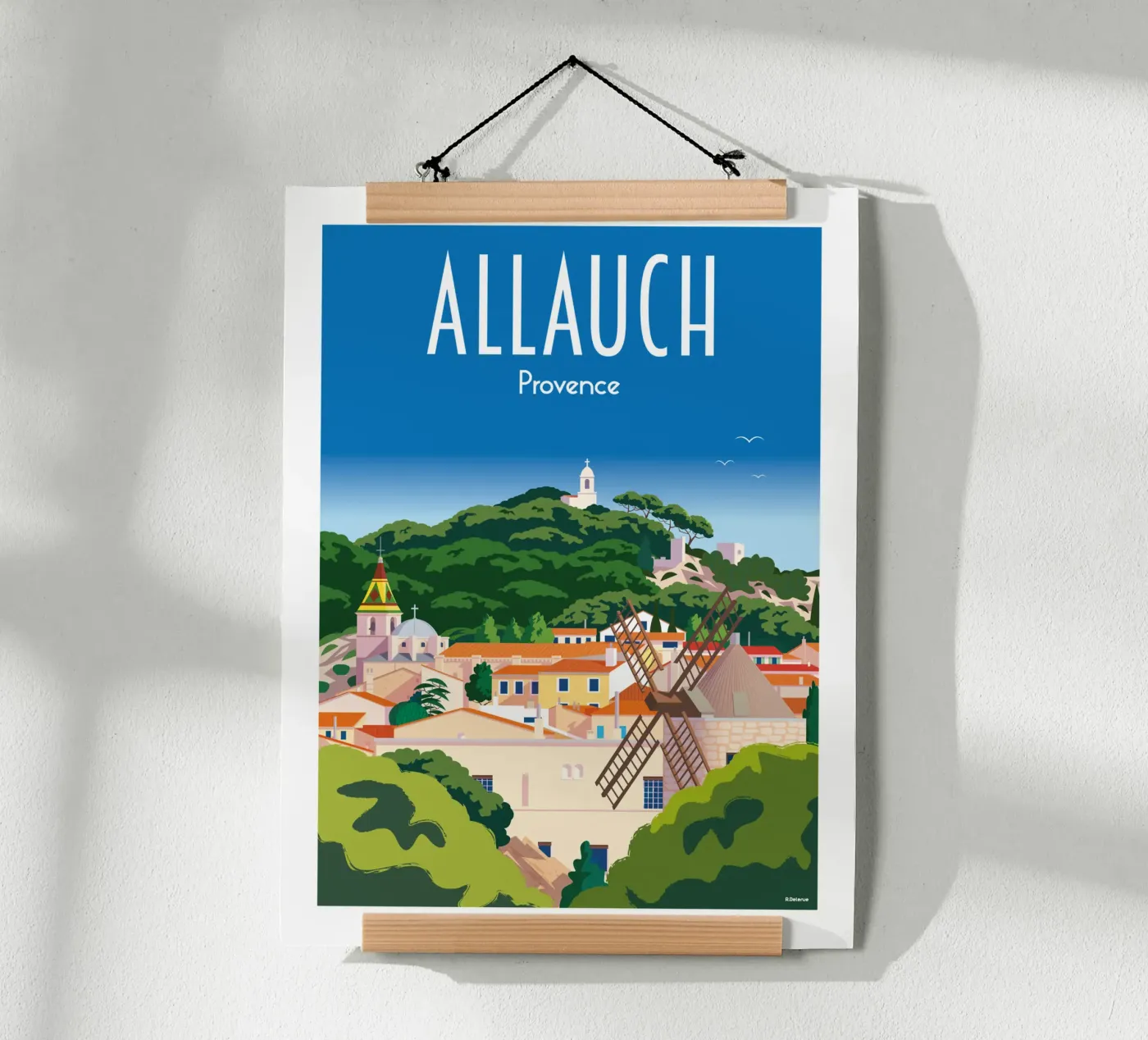 Allauch Poster von Raphaël Delerue