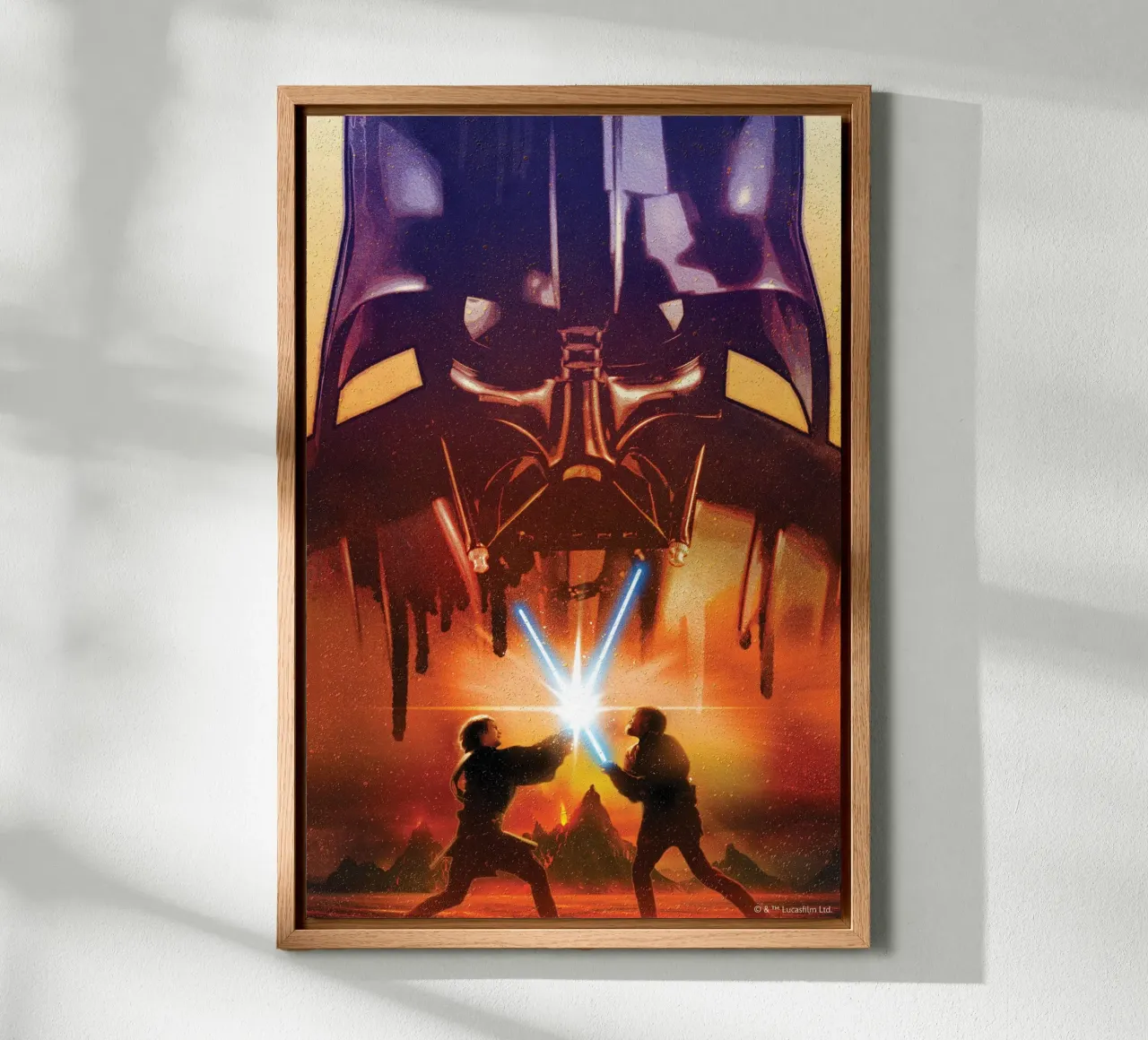 ANAKIN vs. OBI-WAN alluminio dibond da Star Wars