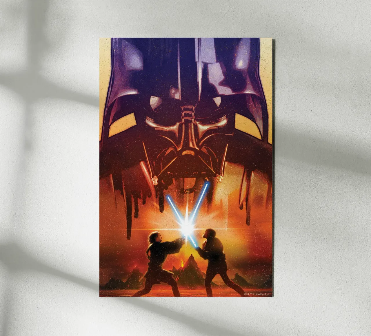 ANAKIN vs. OBI-WAN alluminio dibond da Star Wars
